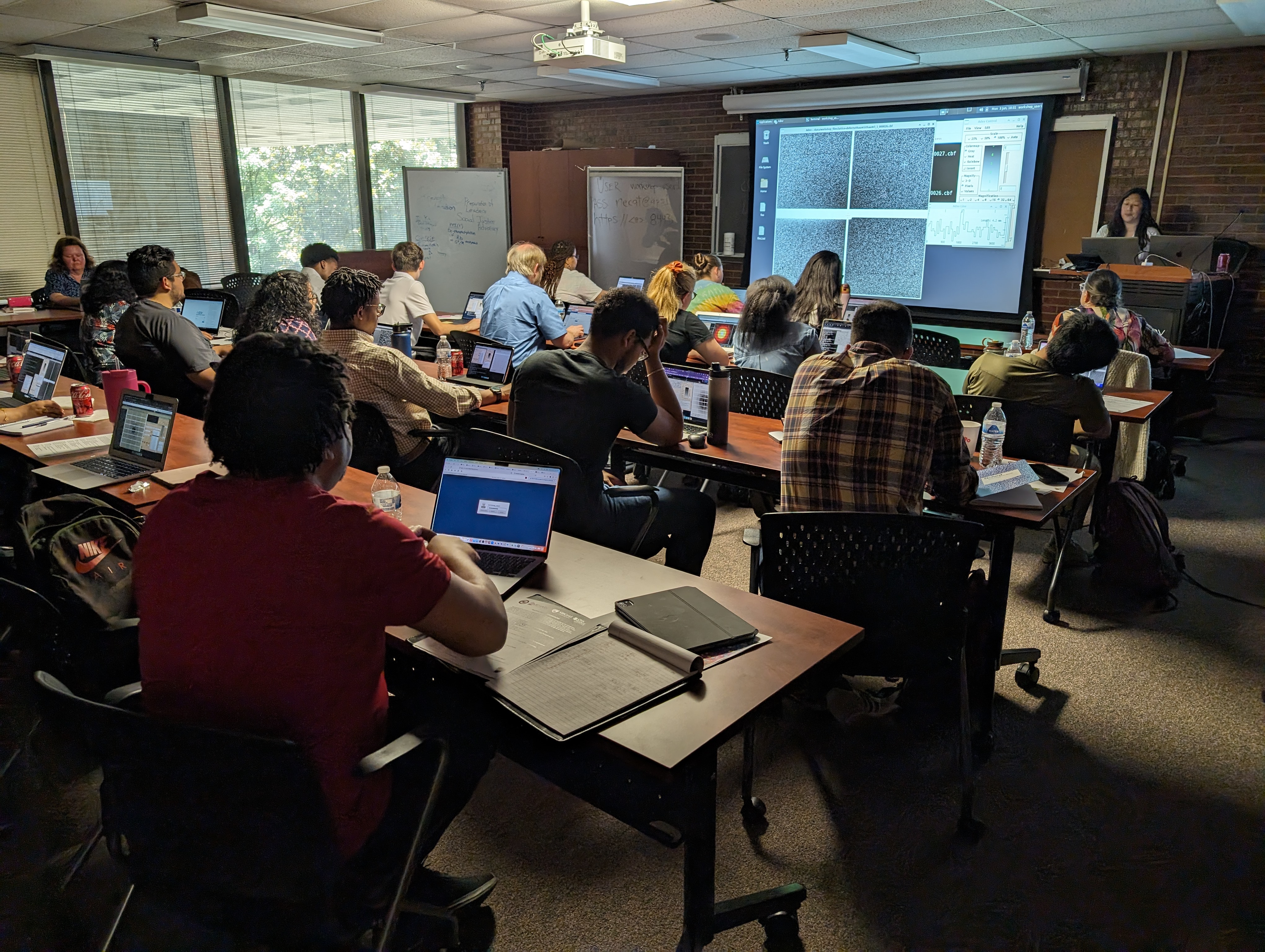 Dr. Kay Perry teaching at the Crystallography Course in Nashville